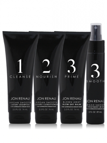 Jon Renau 5 Piece Human Hair Travel Size Kit